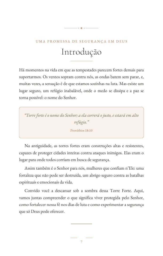 Página de introdução do livro Torre Forte
